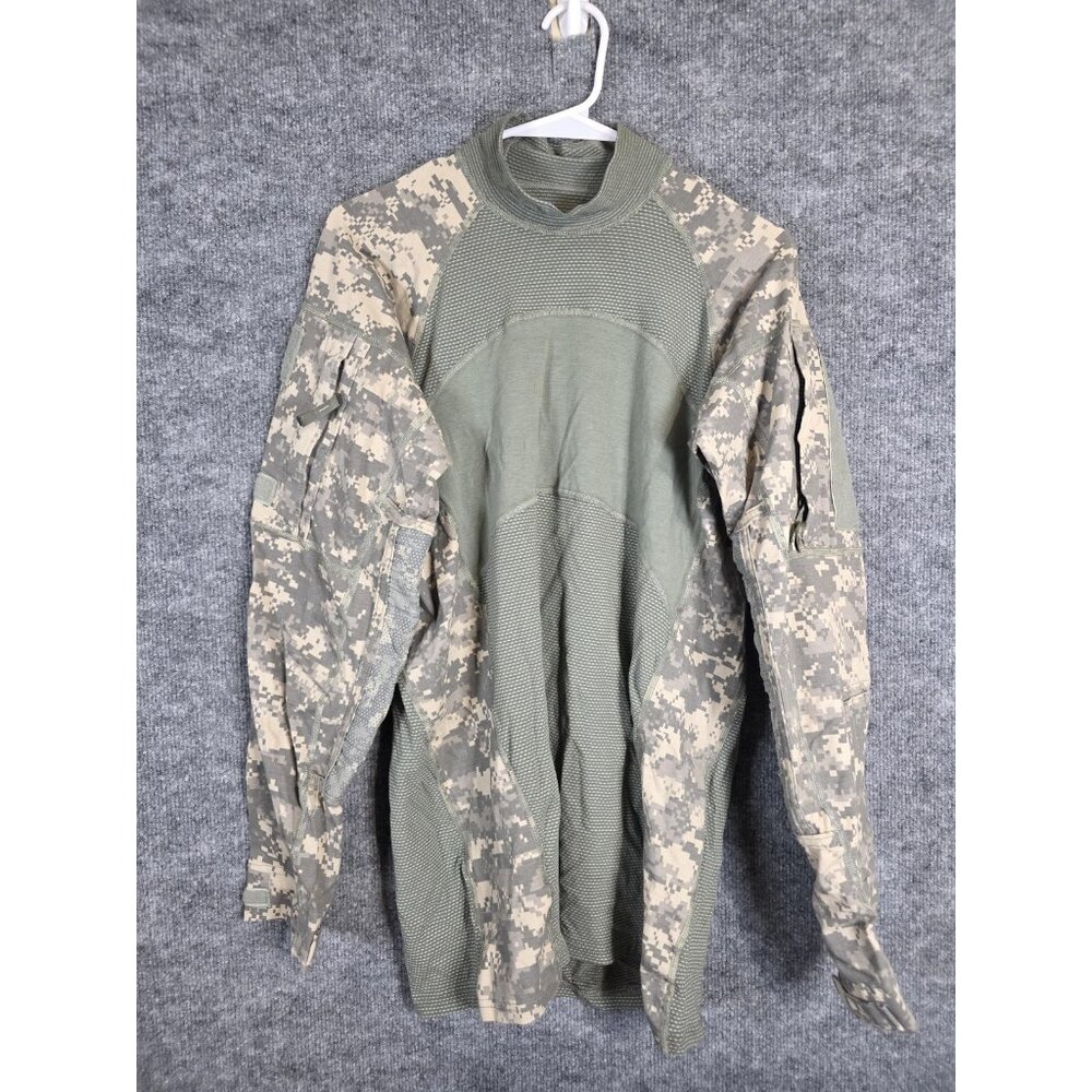 Massif Army Combat Shirt Mens Large Green ACU Camo FR Tactical Military